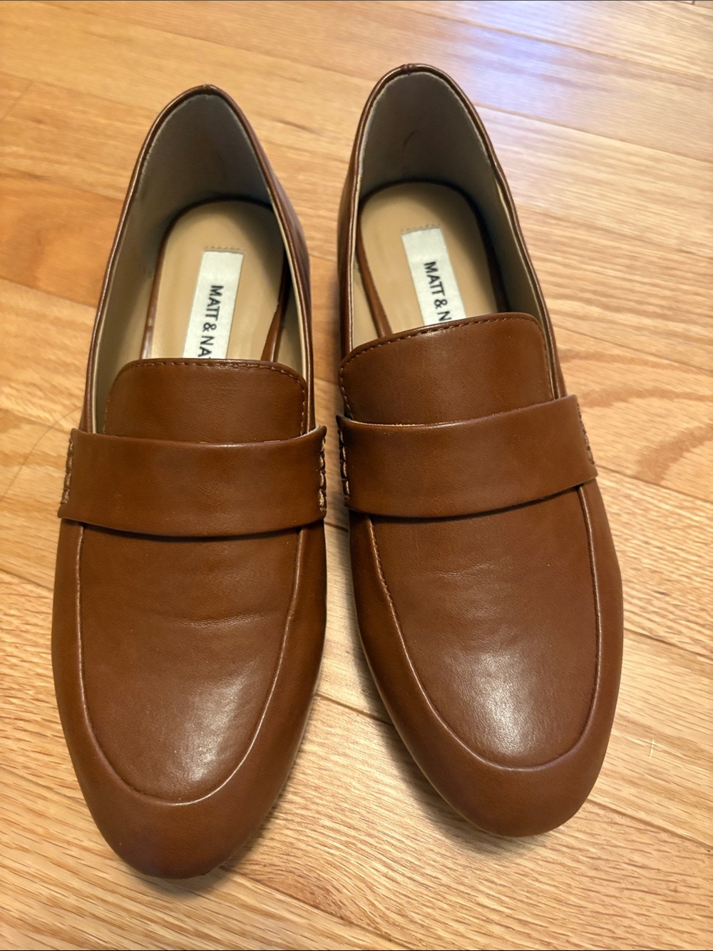 Matt & Nat Women’s Brown Slip-On Penny Loafers